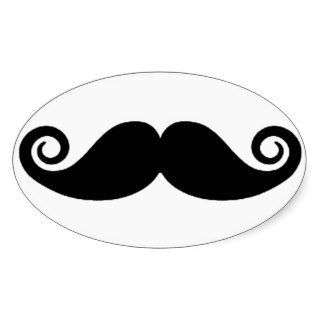 Curly Mustache Sticker
