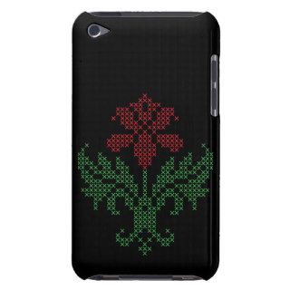 Cross stitch floral pattern iPod touch case