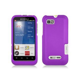 Purple Hard Cover Case for Motorola Defy XT XT556 XT557 XT557D Cell Phones & Accessories