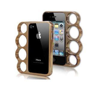eFuture(TM) Copper Creative Lord of the Rings Machine Cut Knuckle Bumper Case Cover for Apple iPhone4 4S +eFuture's nice Keyring Cell Phones & Accessories