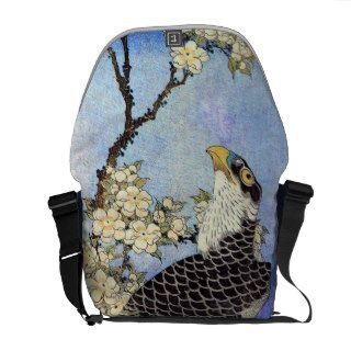 桜にハヤブサ, Falcon & Cherry Blossoms, Hokusai, Ukiyo e Courier Bags