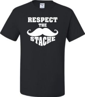 Youth Respect The Stache Mustache T Shirt Clothing