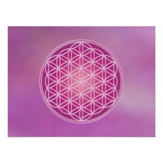 Flower of Life   Violet Flame Posters