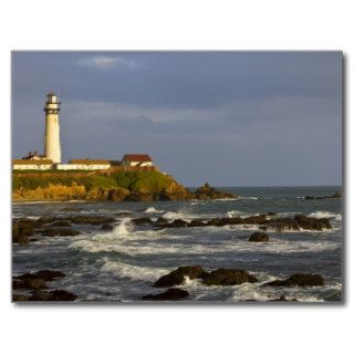 Lighthouse at Pigeon Point State Beach in San 2 Postcards
