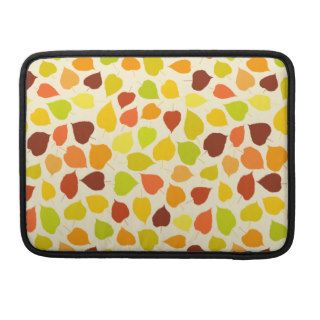 Linden tree autumn leaves sleeve for MacBook pro