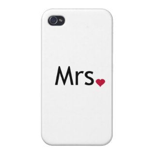 Mrs    half of Mr and Mrs set iPhone 4 Cases