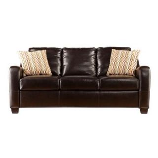 Donatello Brown Leather Stationary Sofa 2048635
