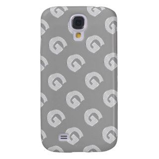 Silver Letter G Samsung Galaxy S4 Cases