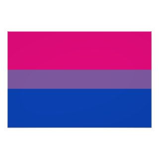 Bisexual Pride Flag Photographic Print