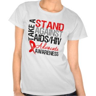 Take a Stand Against AIDS HIV T shirts