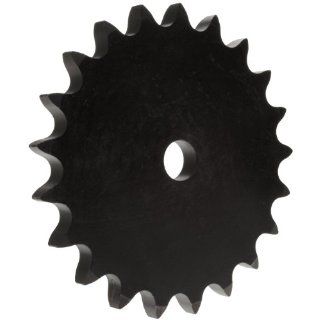 Martin Roller Chain Sprocket, Reboreable, Type A Hub, Double Pitch Strand, 2080/C2080 Chain Size, 2" Pitch, 24 Teeth, 0.938" Bore Dia., 8.2" OD, 0.575" Width
