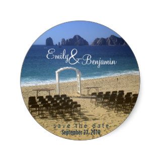 Invitation Seal   Destination Beach Wedding  02 Stickers