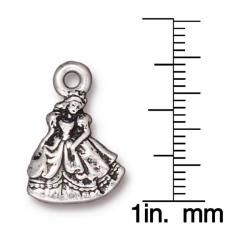 Beadaholique Silverplated Pewter Cinderella Princess Charms (Set of 2) Beadaholique More Charms