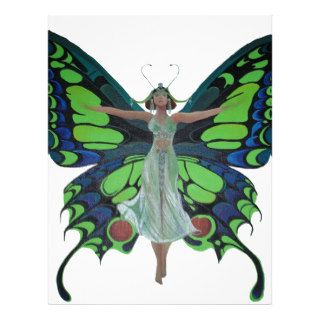 Flutterby Fairy Custom Letterhead