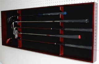 5 Golf Clubs Display Wall Mounted Rack, Solid Wood, GC06  Sports Related Display Cases  Sports & Outdoors