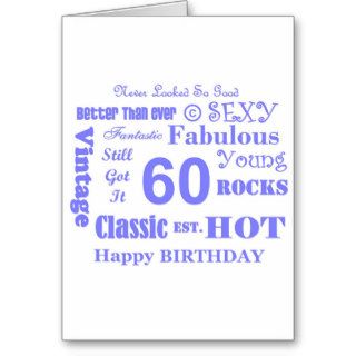 Fun 60th Birthday Card