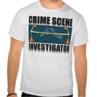 CRIME SCENE INVESTIGATOR TEE SHIRTS