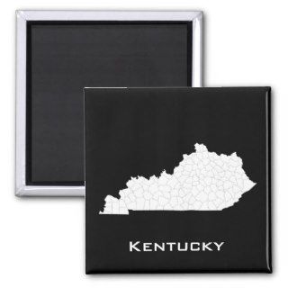 Kentucky State Map Outline Magnet