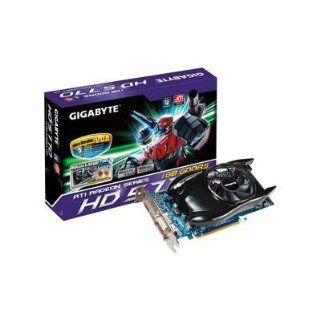 GIGABYTE ATI Radeon HD5770 1 GB DDR5 2DVI/HDMI/DisplayPort PCI Express Video Card GV R577UD 1GD   Retail Electronics