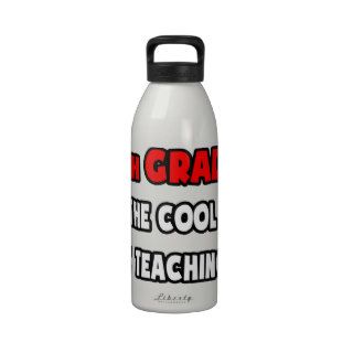 Funny 4th Grade Teacher Shirts and Gifts Drinking Bottles