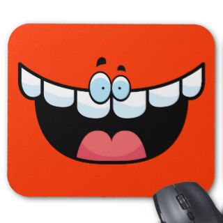 Cartoon Mouth Mouse Pads