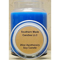Southern Made Candles Blue 26 oz Apothecary Soy Candle Candles & Holders