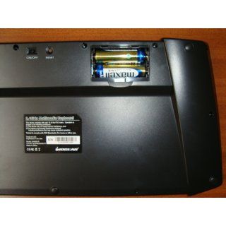 IOGEAR Multimedia Keyboard with Laser Trackball and Scroll Wheel, 2.4GHz Wireless GKM561R (Black) Electronics