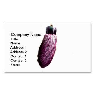 Purple Lucky Rabbit's Foot Business Card Template