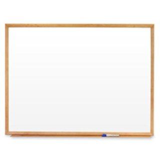 Quartet S577   Standard Dry Erase Board, Melamine, 72 x 48, White, Oak Finish Wood Frame QRTS577  Electronics