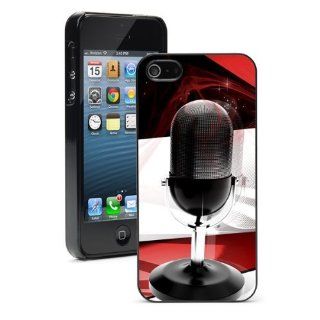 Apple iPhone 4 4S 4G Black 4B562 Hard Back Case Cover Color DJ Music Microphone Cell Phones & Accessories