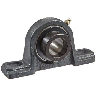 Hub City PB220DRWX1 3/16 Pillow Block Mounted Bearing, Normal Duty, Low Shaft Height, Relube, Eccentric Locking Collar, Wide Inner Race, Ductile Housing, 1 3/16" Bore, 2.13" Length Through Bore, 1.562" Base To Height Industrial & Scient