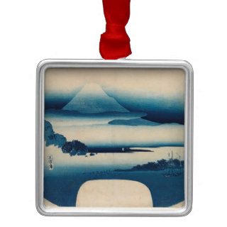 Utagawa Kunisada   View of Fuji Miho Bay, May Christmas Ornament