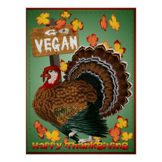 Go Vegan Thanksgiving Poster