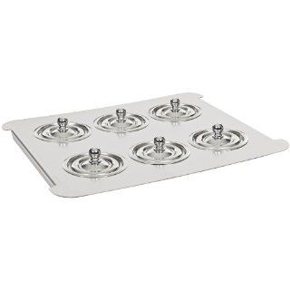 Lab Companion AAA41563 Model BWE 563 Open Rings Cover with 6 Openings for Model BW 20G Heating Baths, 80mm Hole Diameter Science Lab Bath Accessories