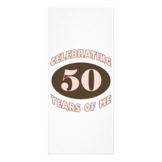 Funny 50th Birthday Gifts Rack Card