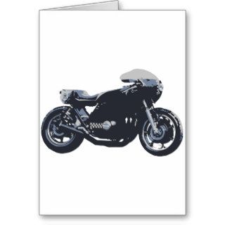 Classic Cafe Racer Motorcycle Cards