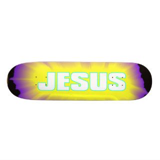 Jesus Black & Purple Skate Boards