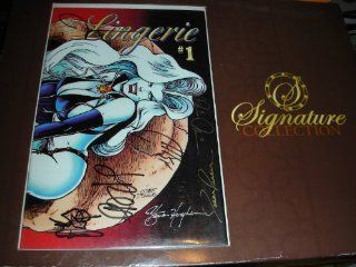 LADY DEATH IN LINGERIE #1 LIMITED EDITION SIGNING~SIGNED 7X #564/3000 COA CHAOS  Other Products  