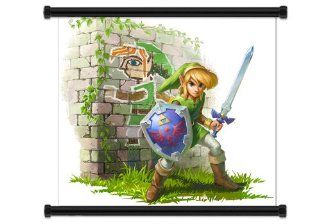 Legend of Zelda A Link Between Worlds Game Fabric Wall Scroll Poster (32" x 29") Inches   Prints