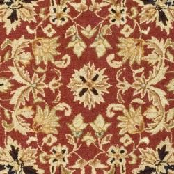 Hand hooked Chelsea Fall Tabriz Red Wool Rug (8'9 x 11'9) Safavieh 7x9   10x14 Rugs