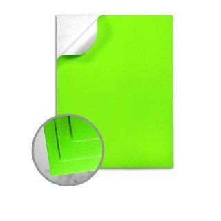 Starliner Fluorescents Marquee Green Labels   8 1/2 x 11 Full Sheet 9.4 mils 100 per Package  All Purpose Labels 