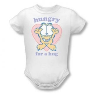 Garfield Hungry For A Hug   Infant Snapsuit   White Clothing