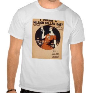 I Found A Million Dollar Baby Vintage Songbook Cov T shirts