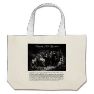 Mayflower Pilgrim Fathers   Signing of the Compact Bags