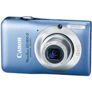 New CANON 12.1 Megapixel Powershot SD1300 IS Digital ELPH Camera Blue Optical Image Stabilizer   Point And Shoot Digital Cameras