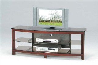 Dark Wood Lcd Tv Stand   Entertainment Stands