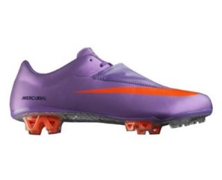 Nike Mercurial Vapor VI FG Mens Soccer Cleats [396125 584] Violet Pop/Total Orange Dark Obsidian Mens Shoes 396125 584 12 Shoes