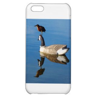 Blue Heron on Duck Decoy by Artist William Bock iPhone 5C Cases