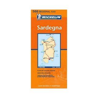Michelin Map No. 566 Sardinia (Multilingual Edition) Michelin Travel Publications 9780785902683 Books