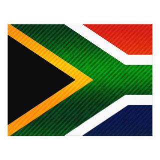 Modern Stripped South African flag Full Color Flyer